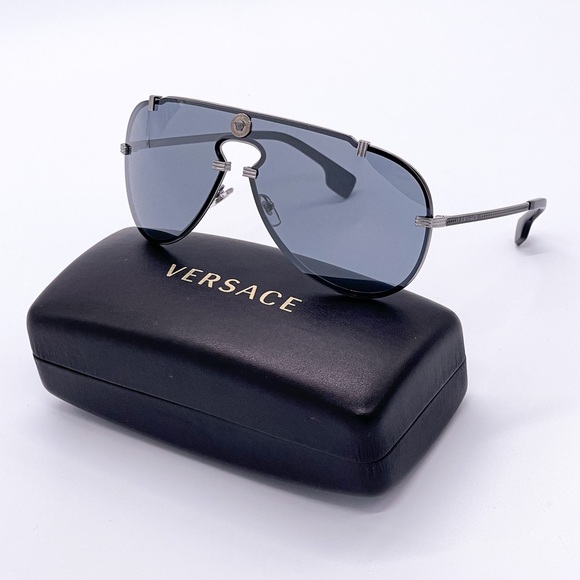 NEW VERSACE MOD 2243 10016G UNISEX SHIELD SUNGLASSES VERSACE VE2243 1001/6G - Picture 2 of 10